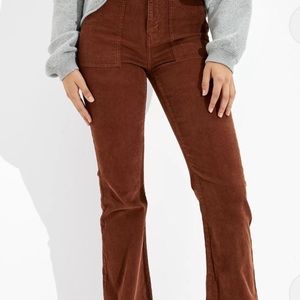 american eagle corduroy flared pants